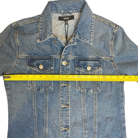 NWT Hudson Denim Long Sleeve Button Down Trucker Jacket L/XL - Picture 15 of 15